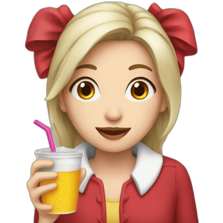 cath with drink emoji