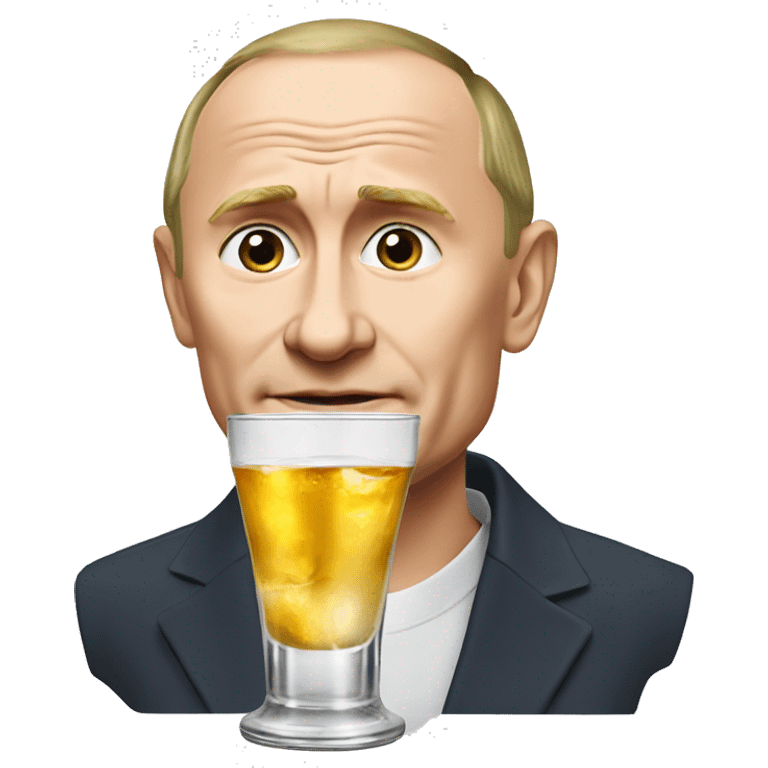 Putin drink vodka   emoji