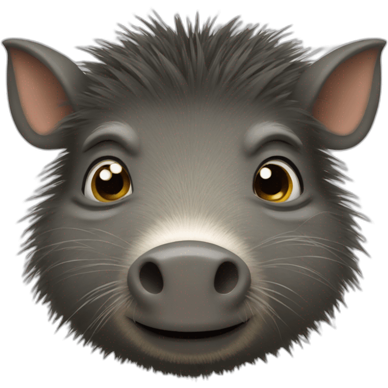 Peccary face emoji