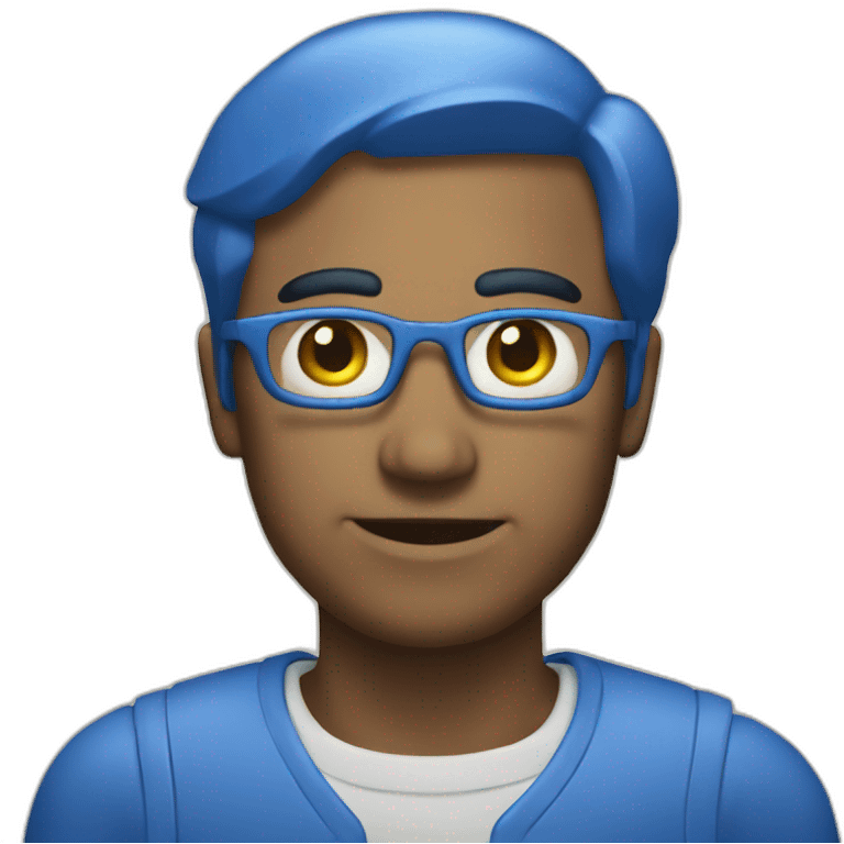 Blue blueprint emoji