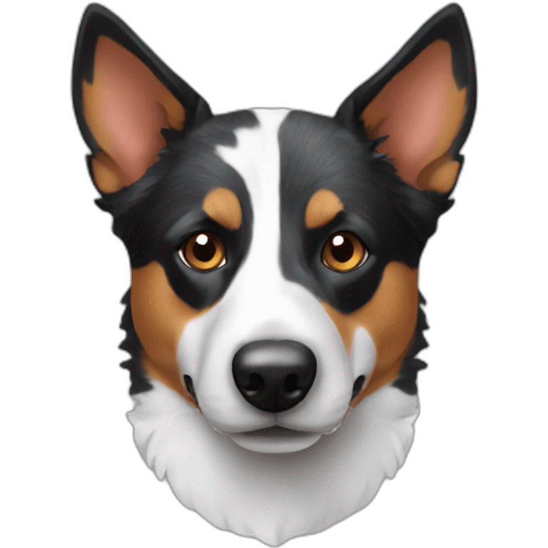 tricolor border-aussie cattle-dog emoji