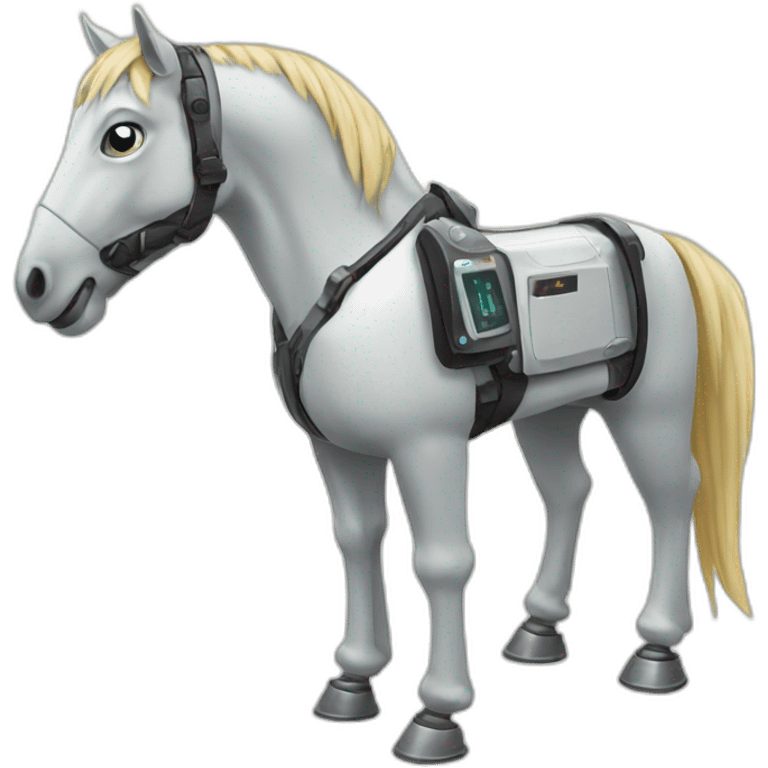 horse robot emoji