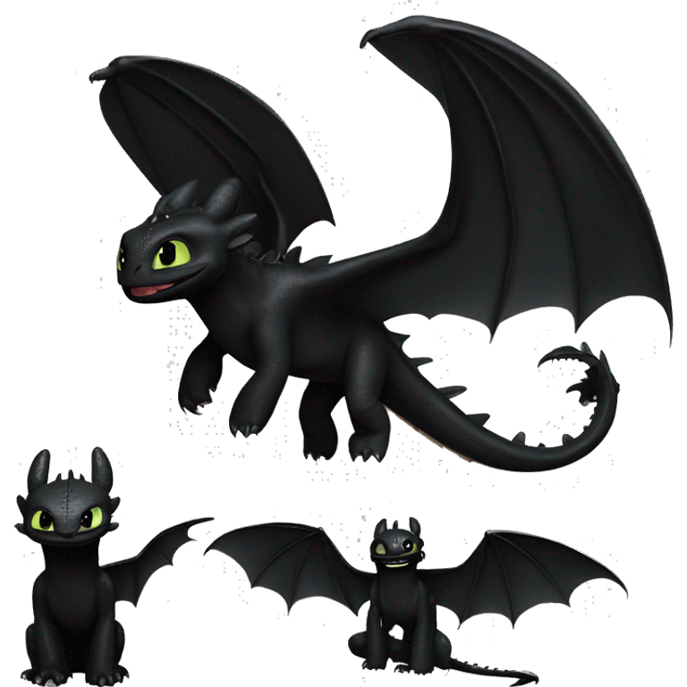 How to train your dragon toothless emoji