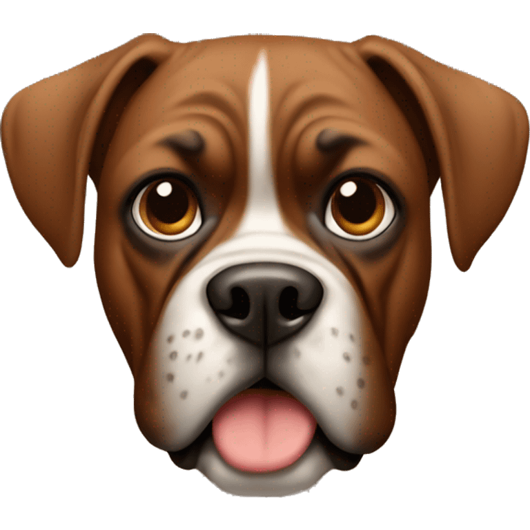 Boxer dog all Brown emoji