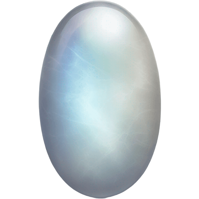 oval moonstone with a gray tint emoji