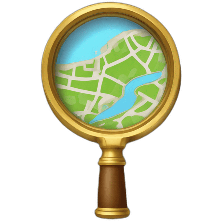 map magnifying glass emoji