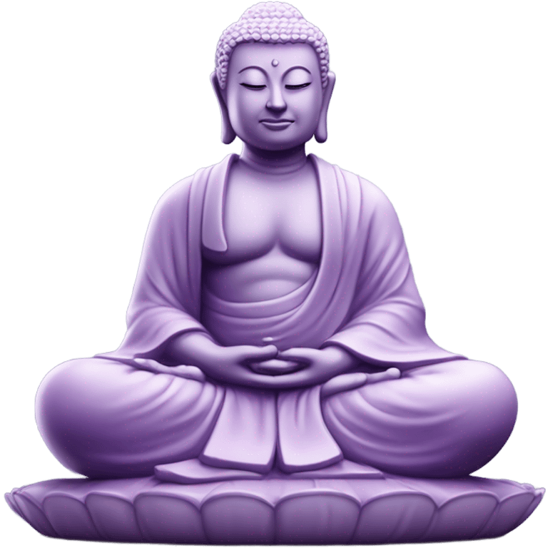 Light purple Buddha emoji