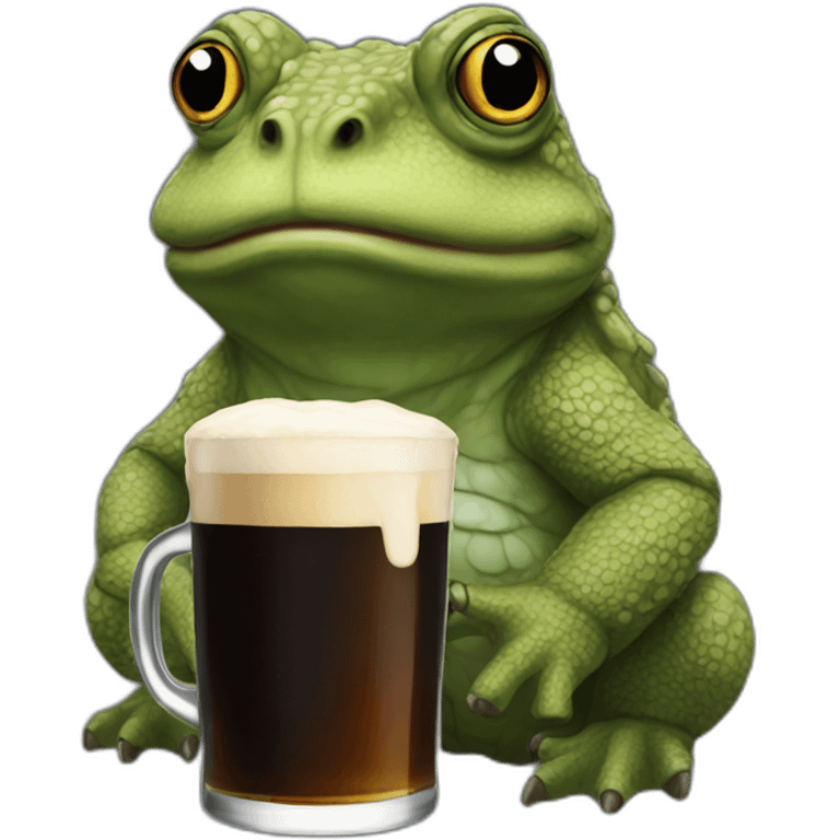 bufo having a pint of guinness emoji