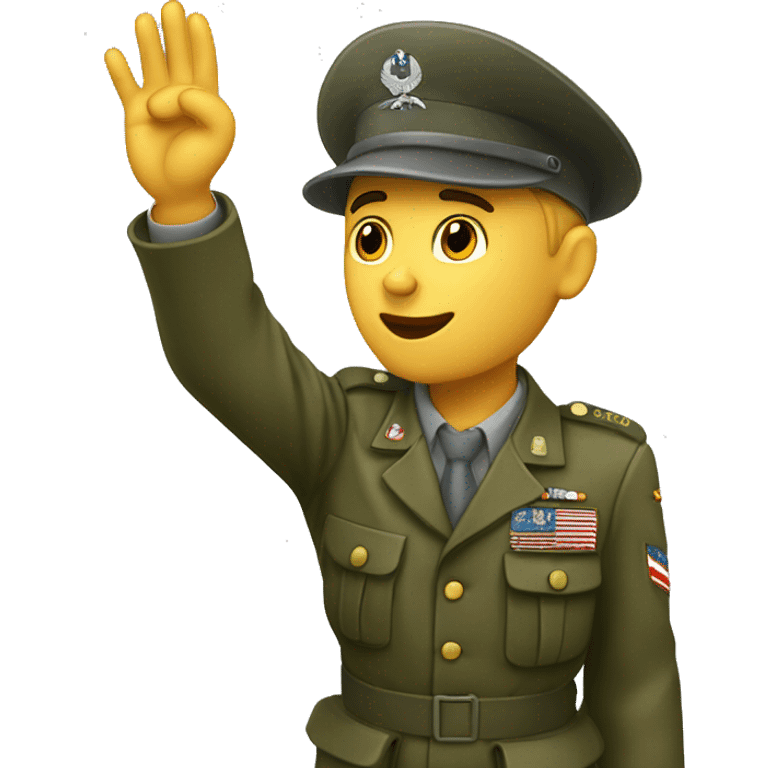 world war 2 soldier saluting  emoji