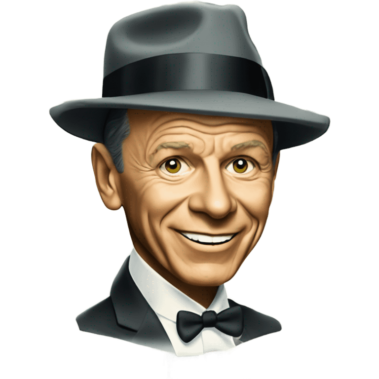 1960s sinatra with dollar signs for eyeballs emoji