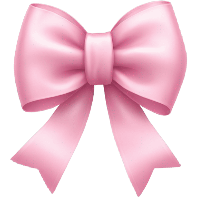 light pink ribbon bow emoji