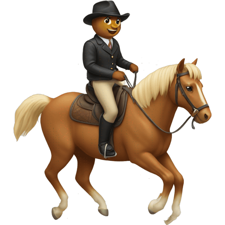 cat riding a horse emoji