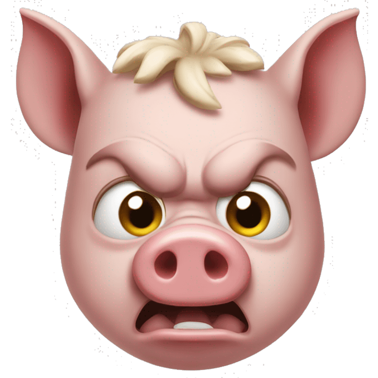 surprised pig gladiator emoji