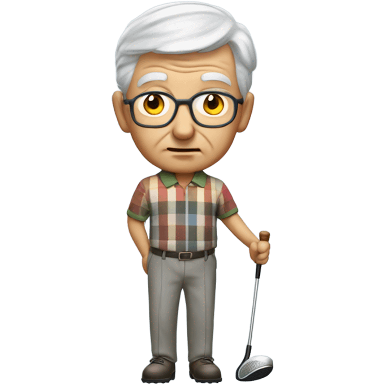 Old golfer emoji