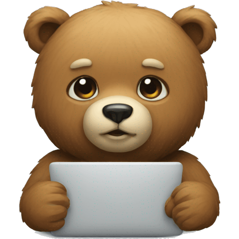 coding bear emoji