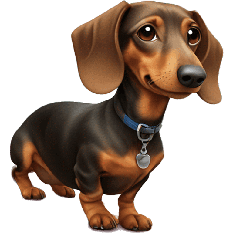 Dachshund on a skateboard emoji