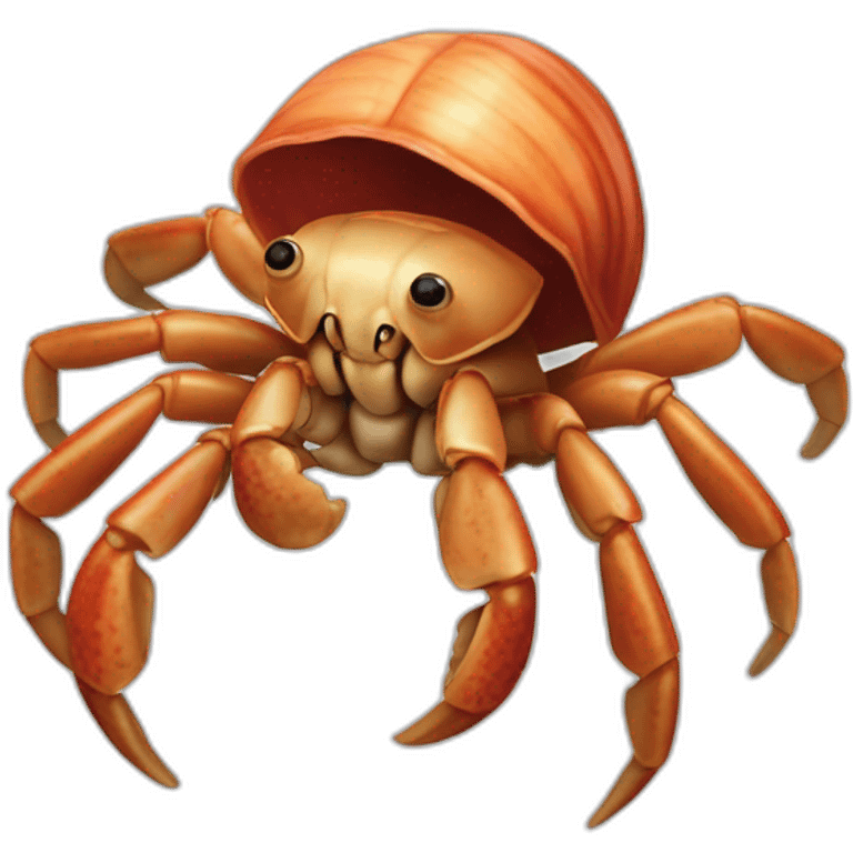 Hermit crab looks like Thierry Lhermitte emoji