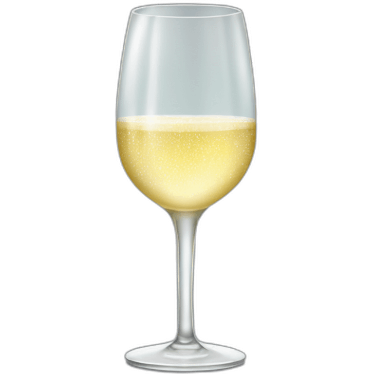 a glass of sparkling wine emoji