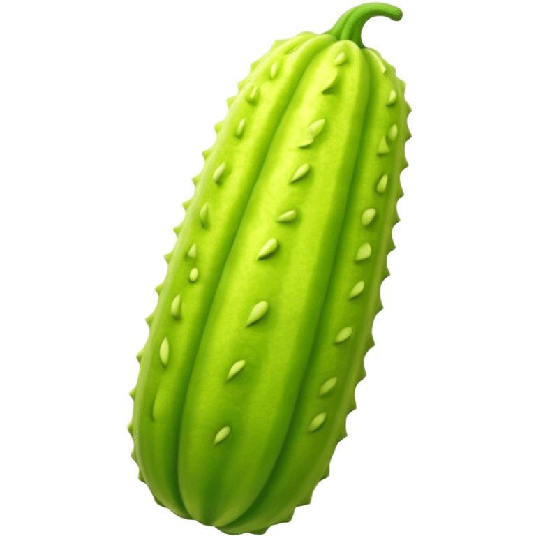 A long bitter melon emoji