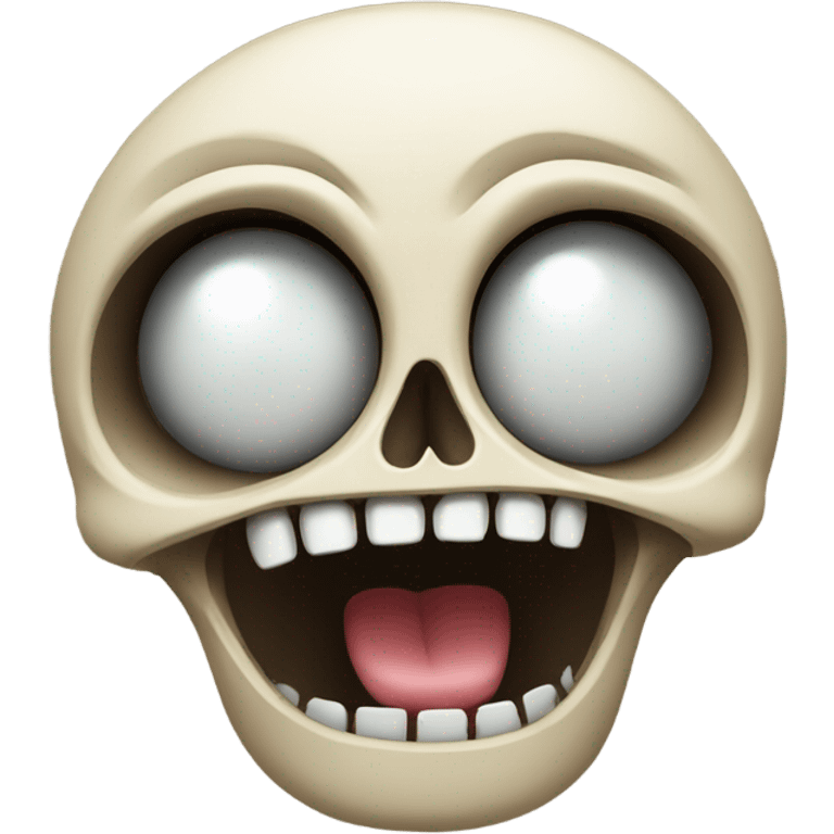 Skull surprised emoji