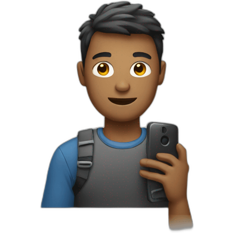 human with phone emoji