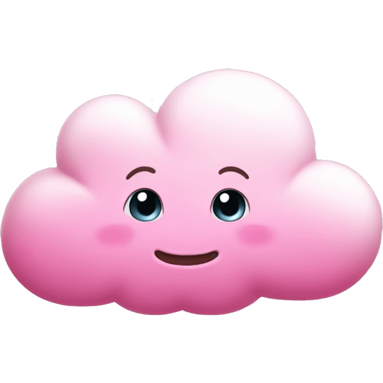 cute pink cloud  emoji