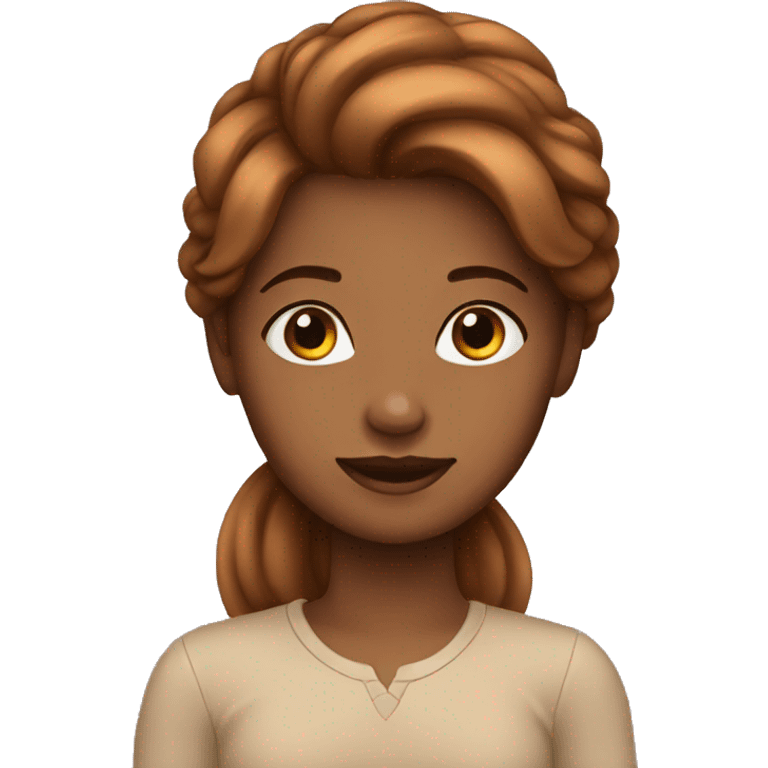 Girl brown emoji