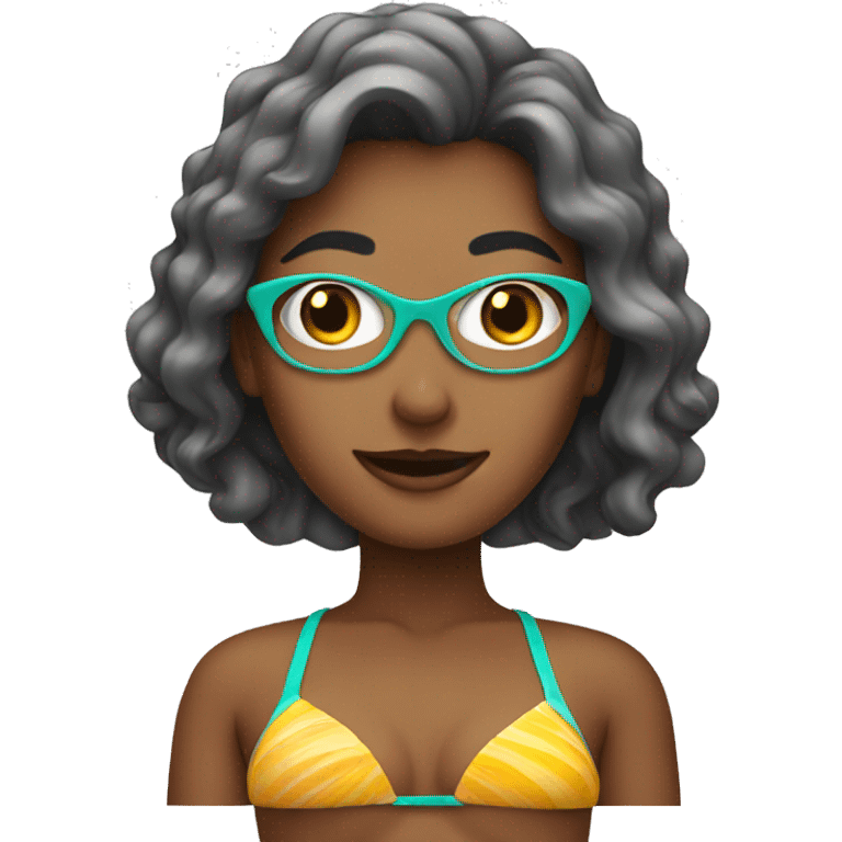 Woman in bikini emoji