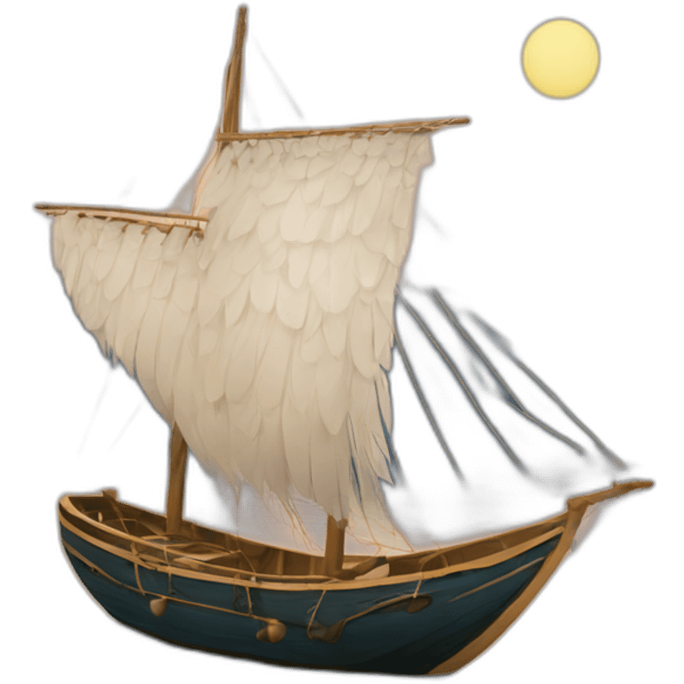 bateau avec des ailes emoji