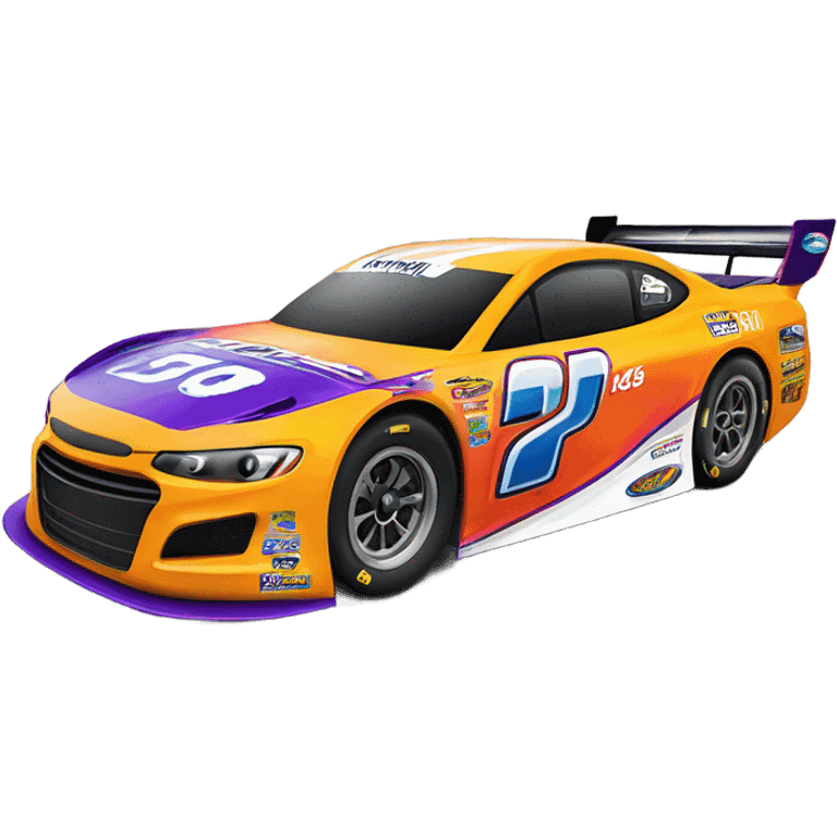 stock racing car emoji