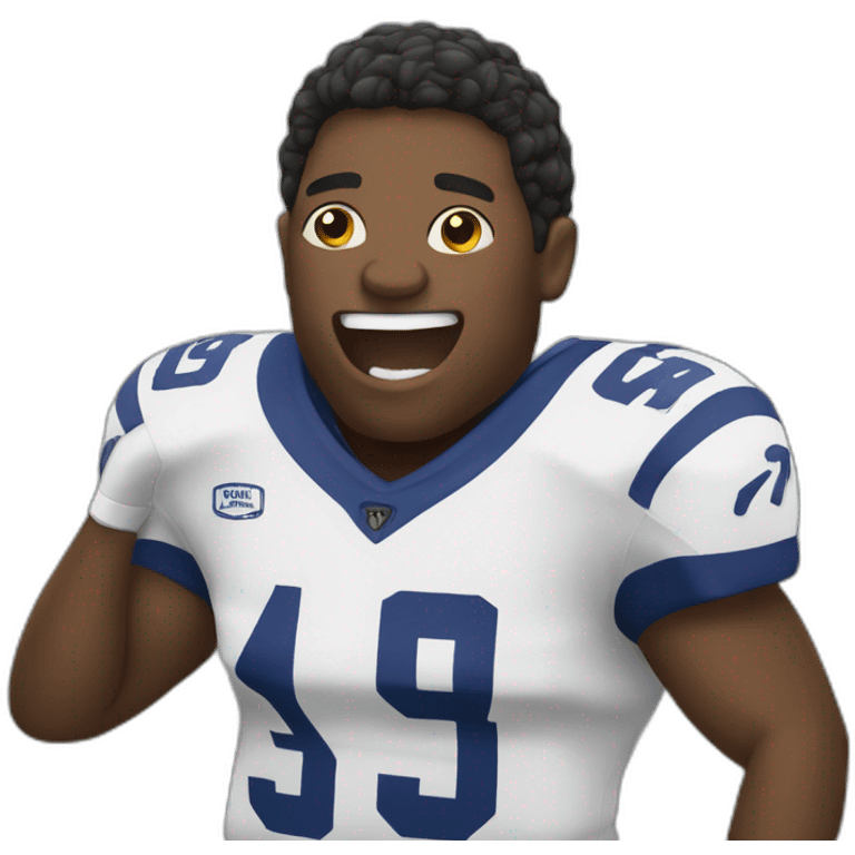 singing football polayer emoji