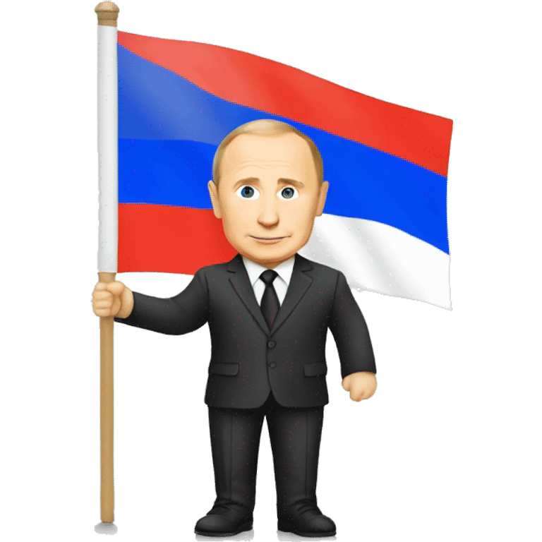 Putin and flag emoji