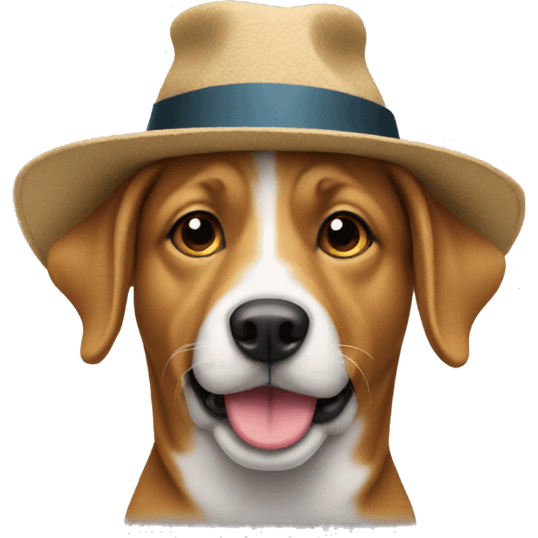 Dog with hat emoji