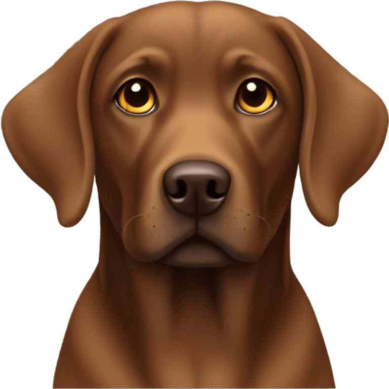 Brown Labrador short legs emoji