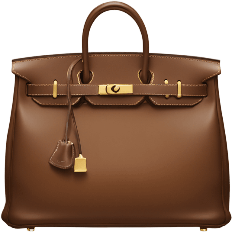 Birkin bag Hermes brown emoji