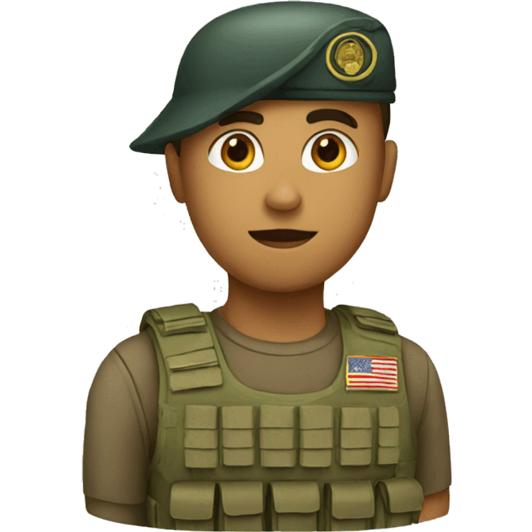 Do a soldier  emoji