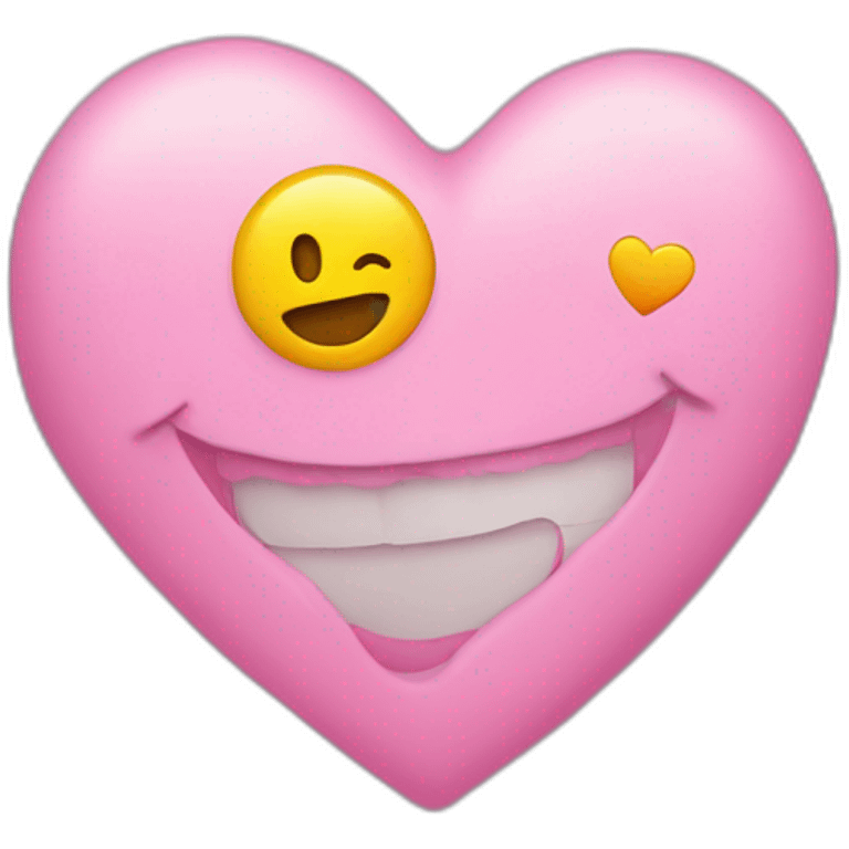 smiley face in love emoji