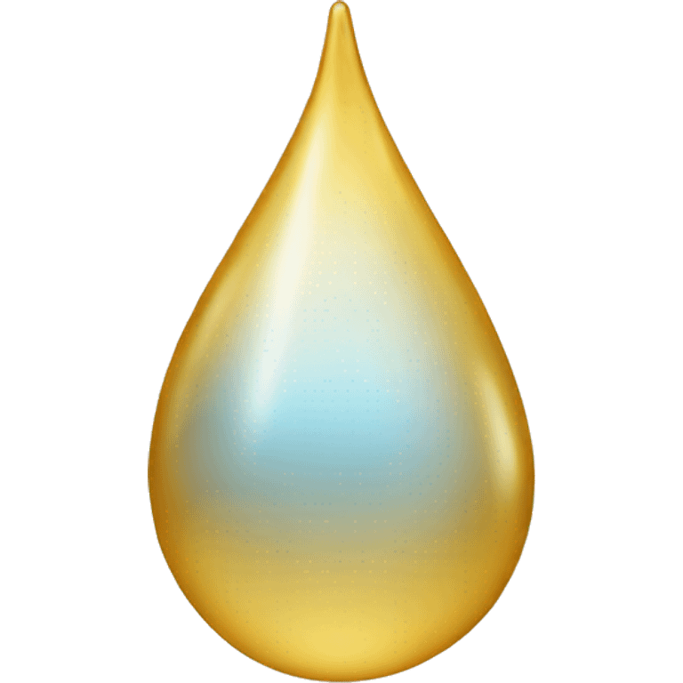 golden water drop emoji