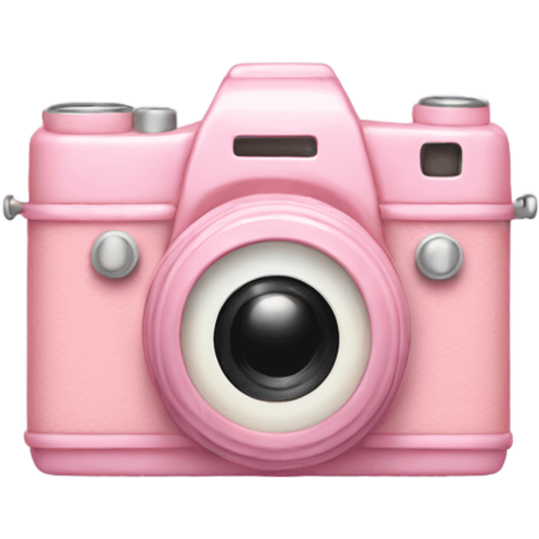 Pastel pink camera emoji