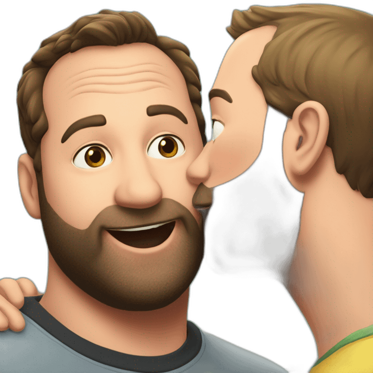 tom segura kissing bert kreischer emoji