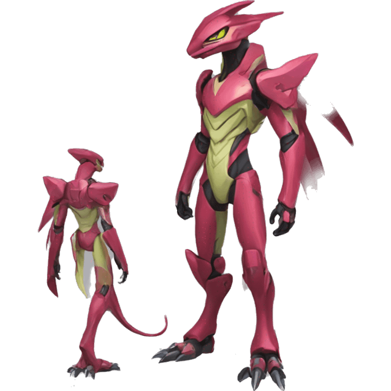 genji-genesect-raptor-scalie-sona-Fakémon-hybrid full body emoji