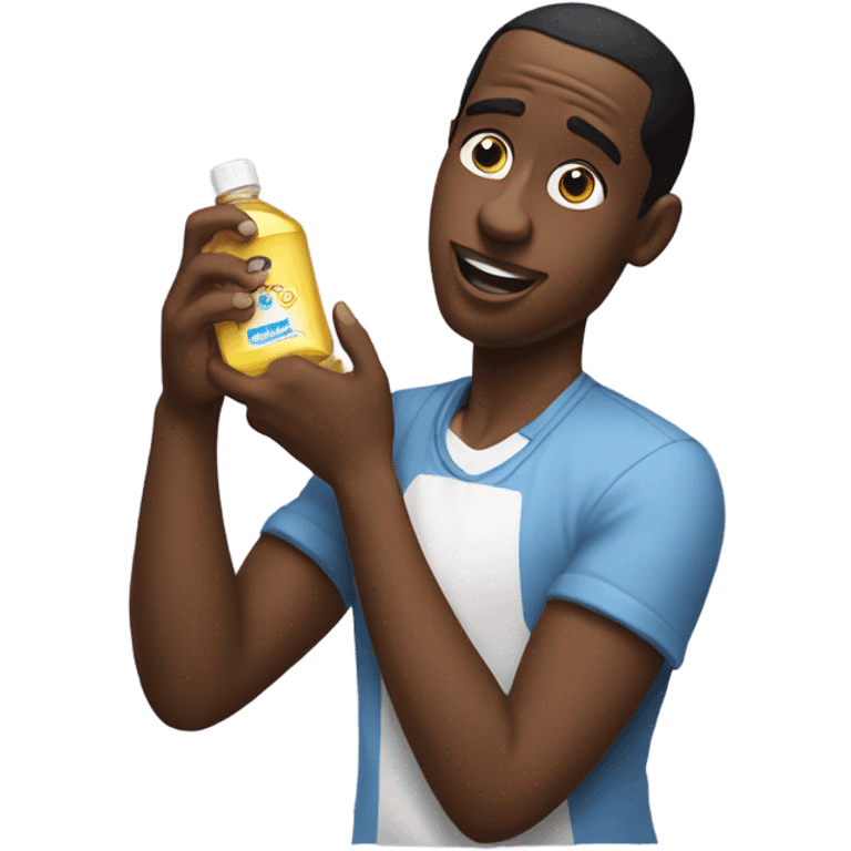 Diddy holding baby oil emoji