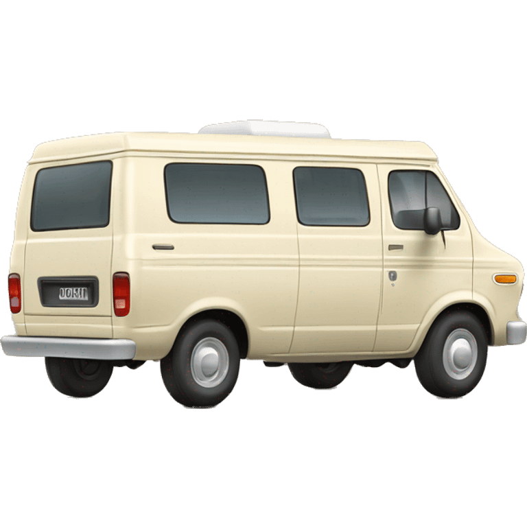 Ford Econoline Campervan in Cream emoji