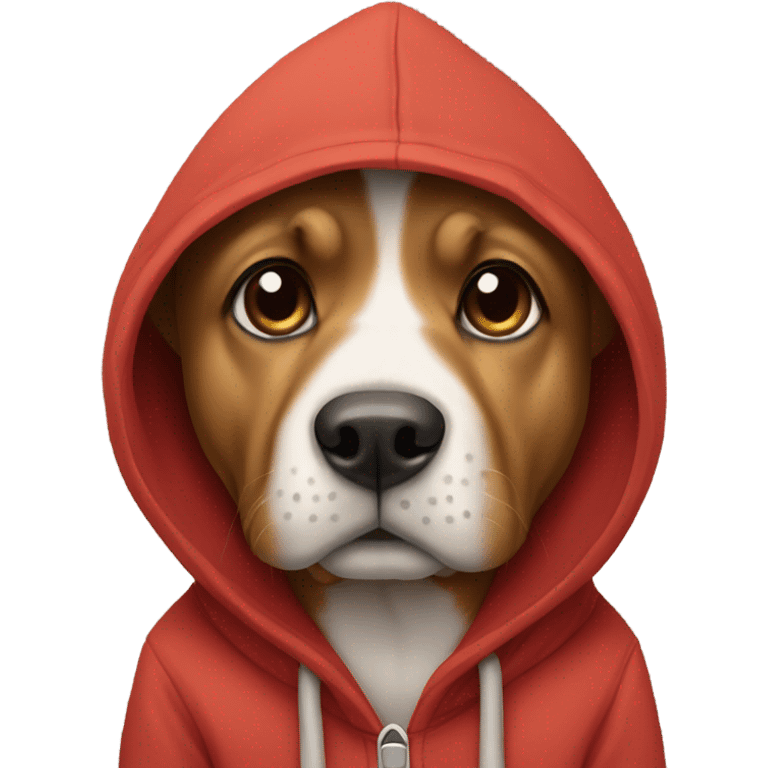 dog wearing hoodie emoji