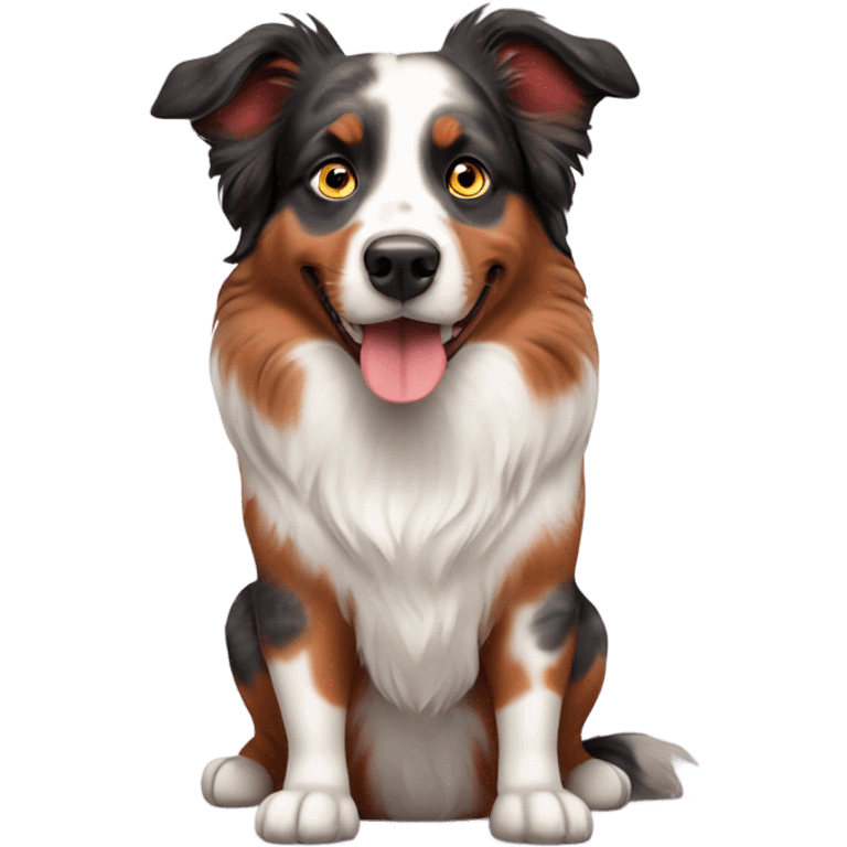 Red Merle Australian shepherd  emoji