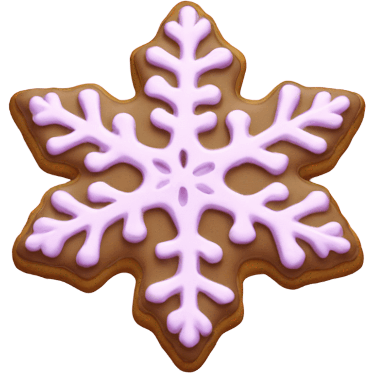 pink snowflake cookie  emoji