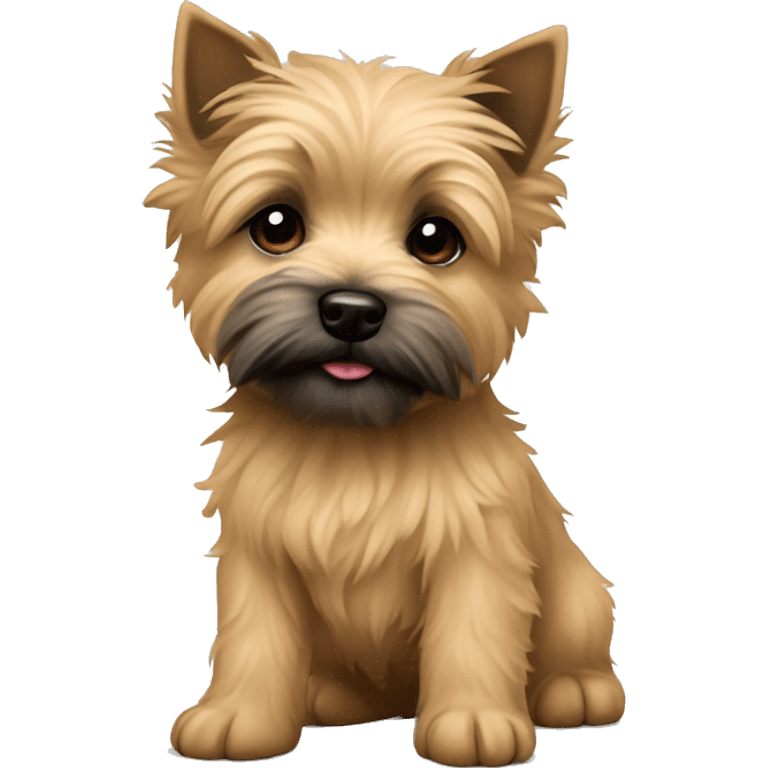 Tan cairn terrier puppy full body  emoji