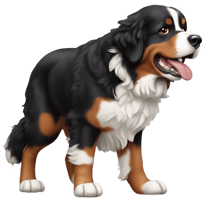 Farting Bernese mountain dog  emoji