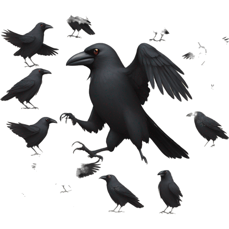 Crow dance emoji