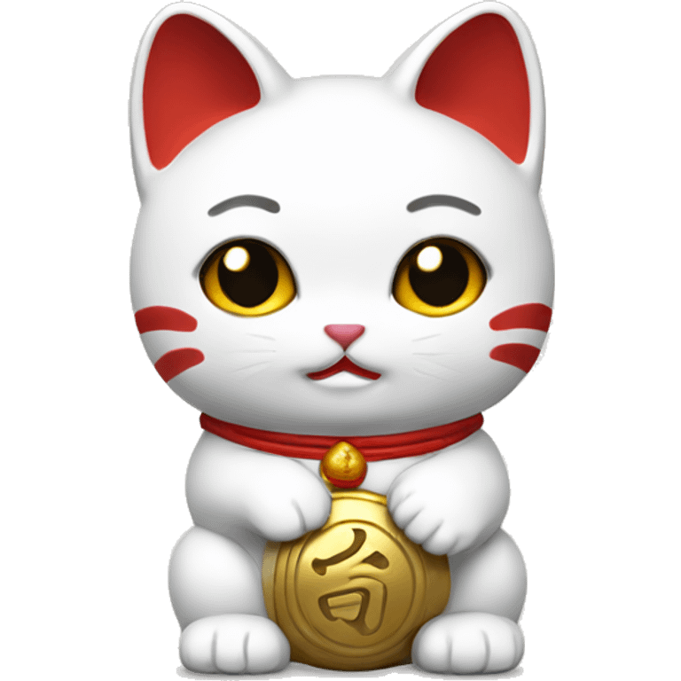 white maneki neko emoji